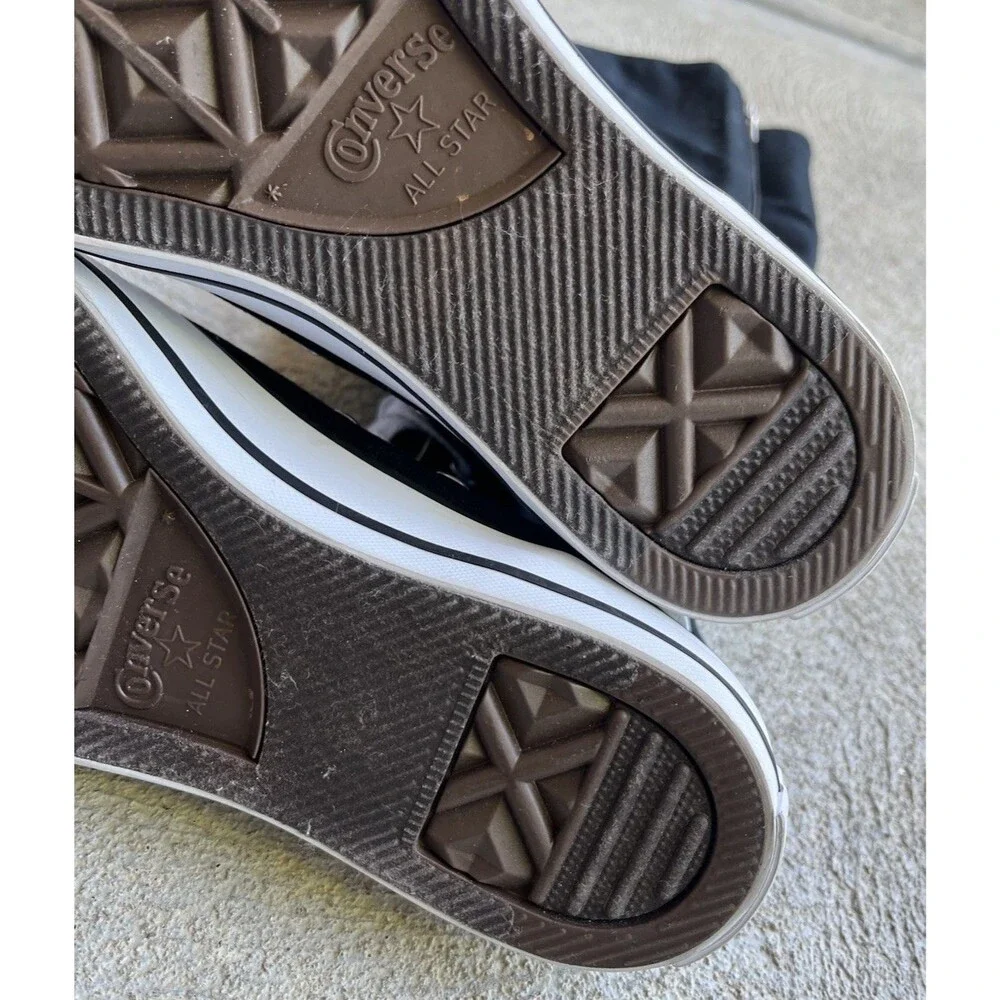 Converse All-Star Women's 7 Men's 5 Tall Knee High Sneakers 1V708 - Black - Picture 11 of 12